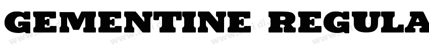 Gementine Regular字体转换